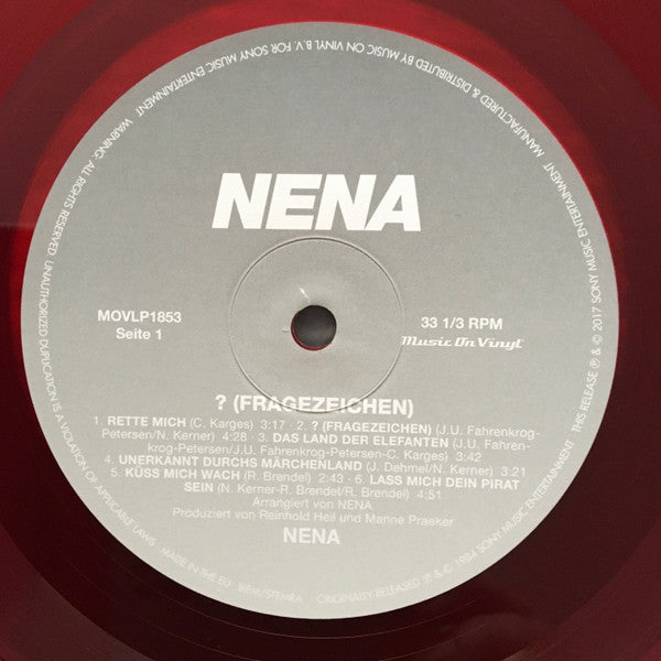 Nena : ? (Fragezeichen) (LP, Album, Ltd, Num, RE, Red)