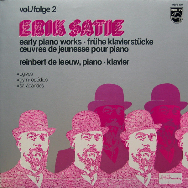 Erik Satie, Reinbert de Leeuw : Early Piano Works, Vol./Folge 2 (LP, Album, RE)