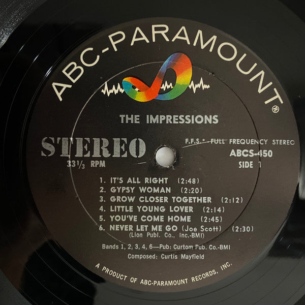The Impressions : The Impressions (LP, Album, RE)