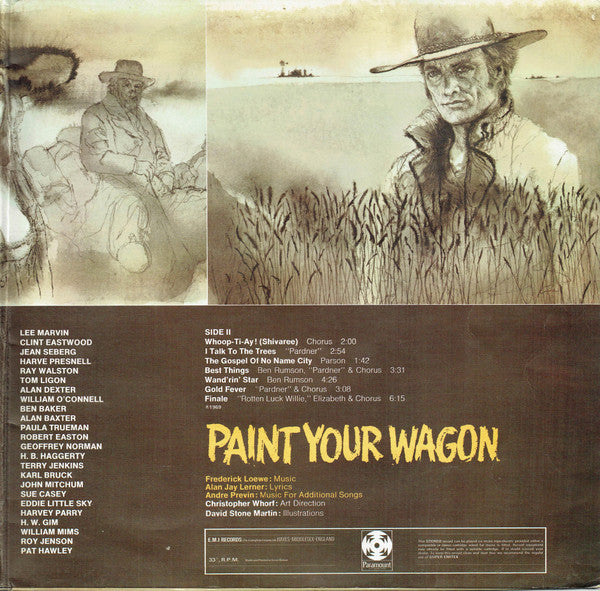 "Paint Your Wagon" Cast : Paint Your Wagon (LP, Album, RE, Gat)