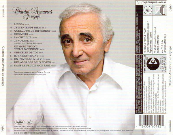 Charles Aznavour : Je Voyage (CD, Album, Copy Prot.)