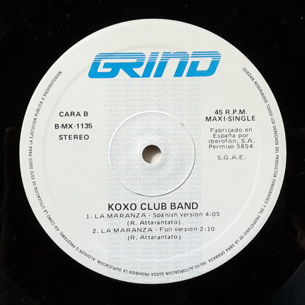 Koxo' Club Band : Paradhouse (Remix) (12")