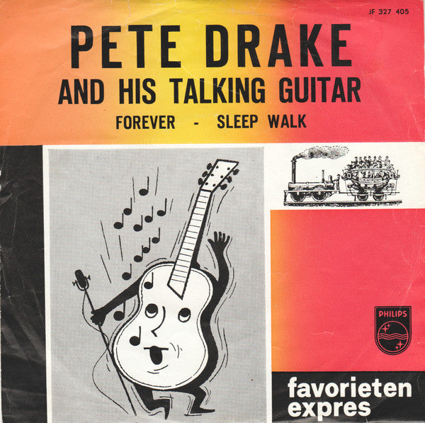 Pete Drake And His Talking Guitar* : Forever / Sleep Walk (7", Single, Mono, Red)