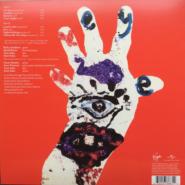 Iggy Pop : TV Eye Live 1977 (LP, Album, RE, 180)