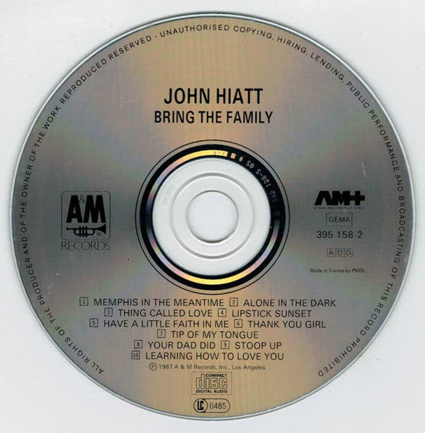 John Hiatt : Bring The Family (CD, Album)