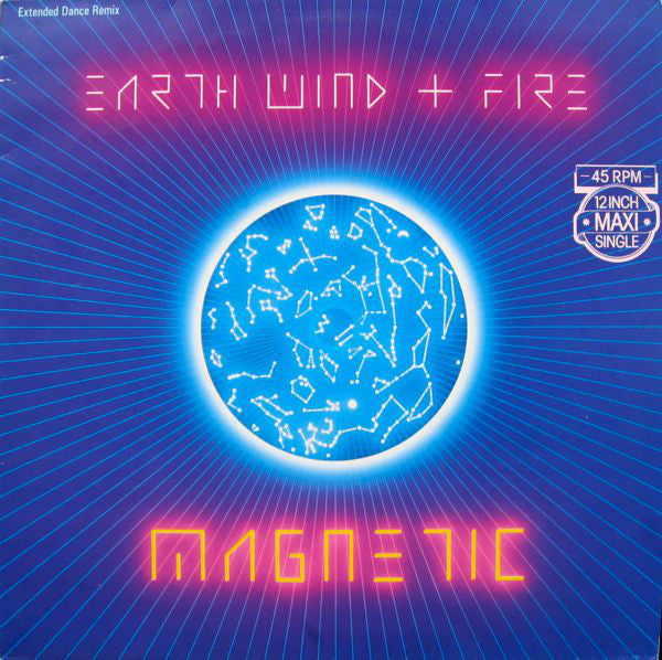 Earth, Wind & Fire : Magnetic (Extended Dance Remix) (12", Maxi)