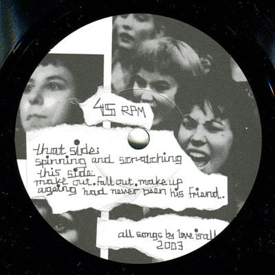 Love Is All : Spinning And Scratching (7")