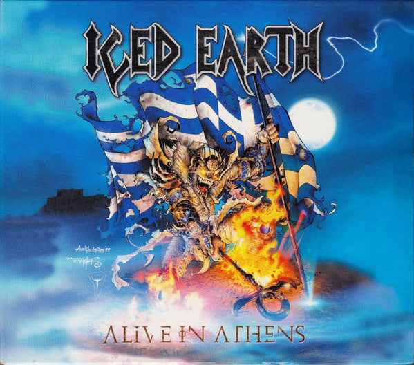 Iced Earth : Alive In Athens (3xCD, Album, Dig + Sli)