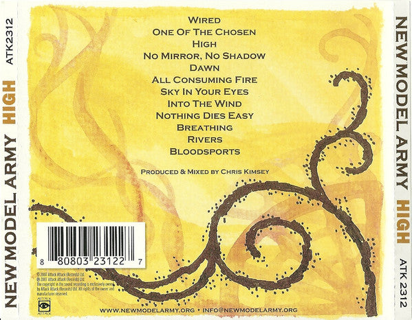 New Model Army : High (CD, Album)