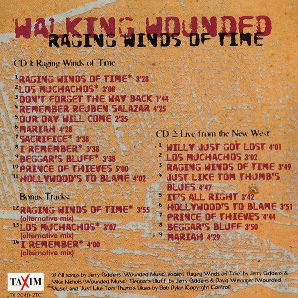 Walking Wounded : Raging Winds Of Time (2xCD, Album)