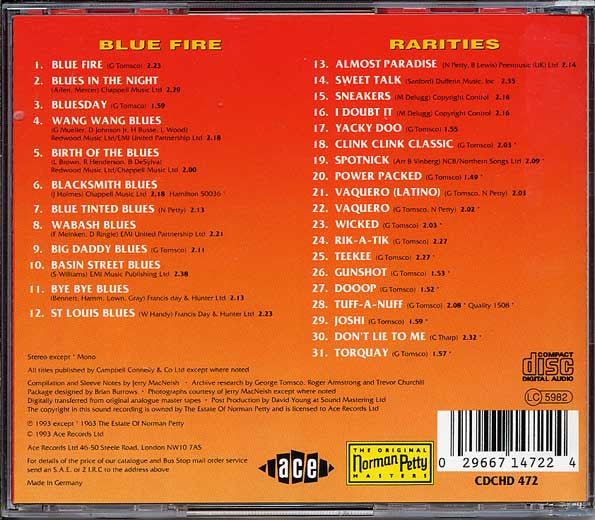 The Fireballs : Blue Fire & Rarities (CD, Comp, RM)