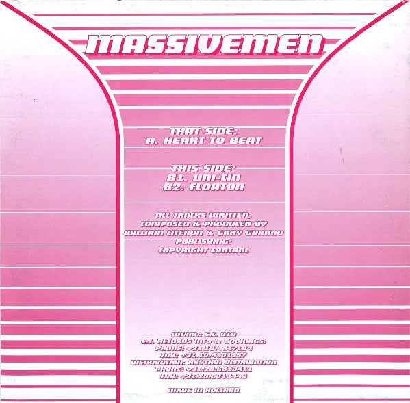 Massivemen : Heart To Beat (12")