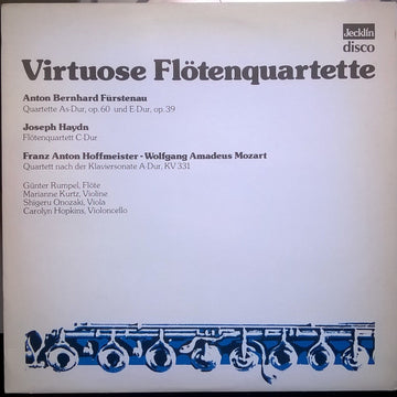 Anton Bernhard Fürstenau, Joseph Haydn, Franz Anton Hoffmeister ‎– Günter Rumpel, Marianne Kurtz, Shigeru Onozaki, Carolyn Hopkins : Virtuose Flötenquartette (LP)