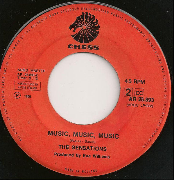 The Sensations (2) : Let Me In (7", Single)