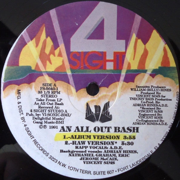 MC ADE : An All Out Bash (12")