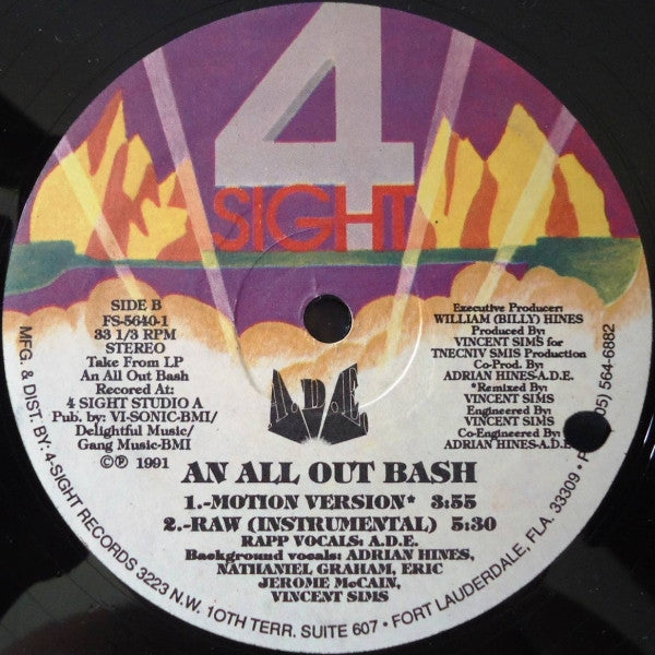 MC ADE : An All Out Bash (12")