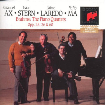 Johannes Brahms, Emanuel Ax, Isaac Stern, Jaime Laredo, Yo-Yo Ma : The Piano Quartets, Opp. 25, 26 & 60 (2xCD, Album)