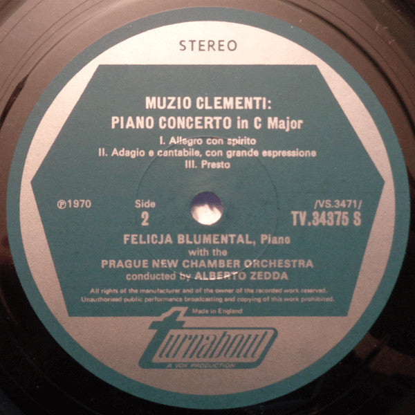 Daniel Friedrich Rudolph Kuhlau, Muzio Clementi - Felicja Blumental, Alberto Zedda & Theodor Guschlbauer : Piano Concerto In C Major, Op. 7 / Piano Concerto In C Major (LP)