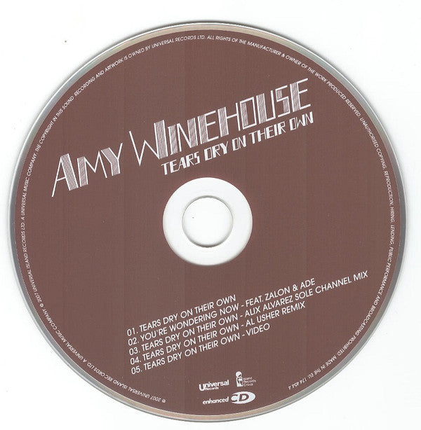 Amy Winehouse : Tears Dry On Their Own (CD, Single, Enh)