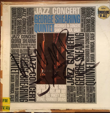 The George Shearing Quintet : Jazz Concert (LP, Album, Mono, Scr)