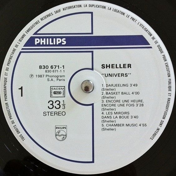 William Sheller : Univers (LP, Album)