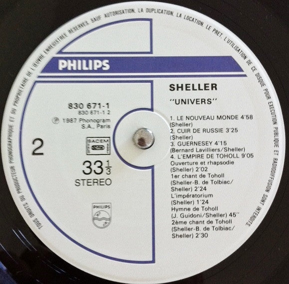 Sheller* : Univers (LP, Album)