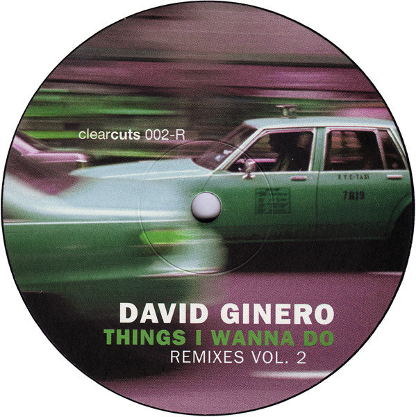 David Ginero : Things I Wanna Do (Remixes Vol. 2) (12")