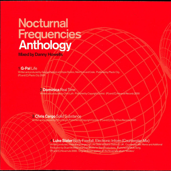 Danny Howells : Nocturnal Frequencies Anthology (CD, Comp, Mixed)