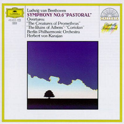 Ludwig van Beethoven : Berliner Philharmoniker, Herbert von Karajan : Symphony No. 6 "Pastoral", Overtures: "The Creatures Of Prometheus", "The Ruins Of Athens", "Coriolan" (CD, Comp, RM)