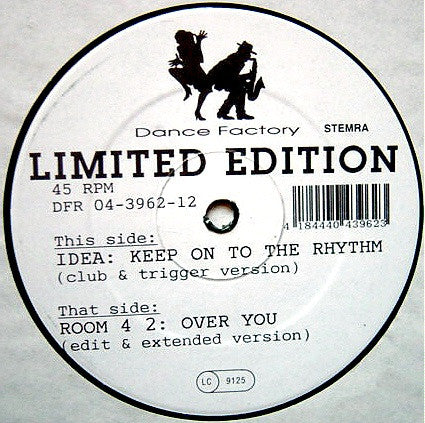 Idea / Room 42 : Keep On To The Rhythm / Over You (12", Ltd)
