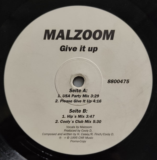 Mal Zoom : Give It Up (12", Promo)