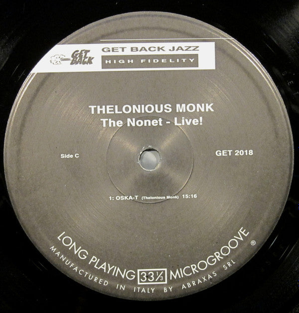 Thelonious Monk : The Nonet - Live! (2xLP)