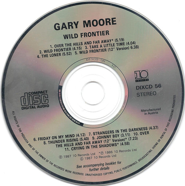 Gary Moore : Wild Frontier (CD, Album)
