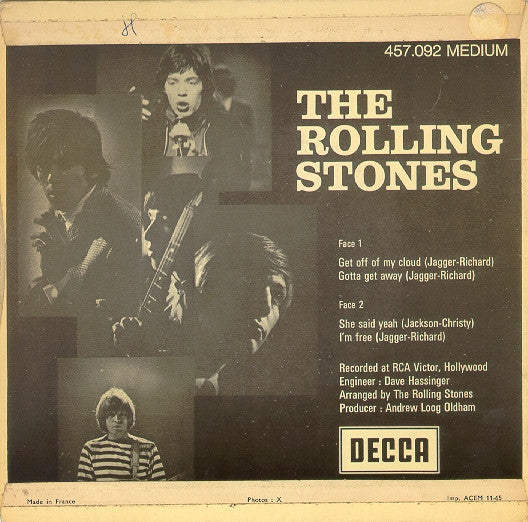 The Rolling Stones : Get Off Of My Cloud (7", EP)