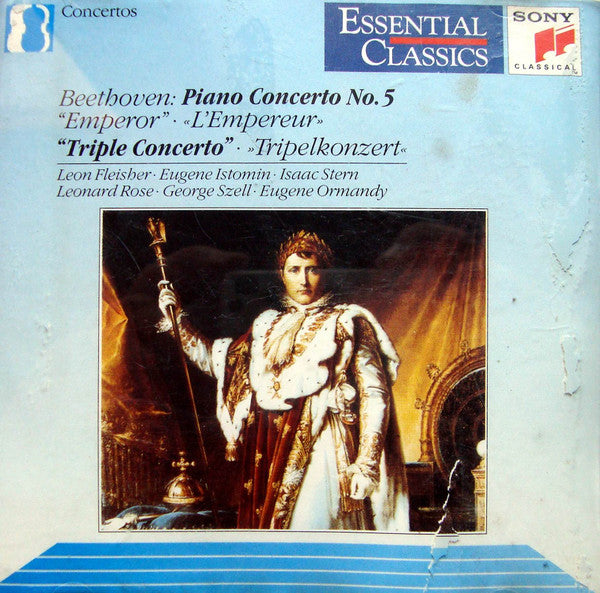 Ludwig van Beethoven / Leon Fleisher • Eugene Istomin • Isaac Stern • Leonard Rose • George Szell • Eugene Ormandy : Piano Concerto No. 5 "Emperor" • "Triple Concerto" (CD, Comp, RM)