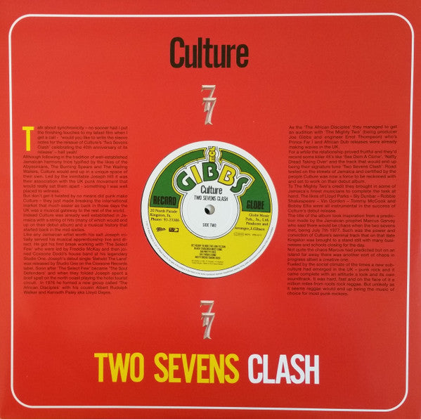 Culture : Two Sevens Clash (3xLP, Album, RE, RM)
