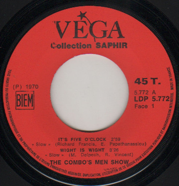 The Combo's Men Show : It's Five O'Clock (7", EP)