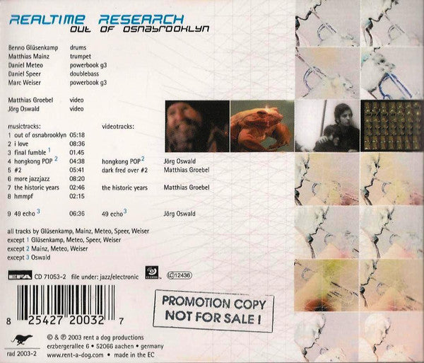 Realtime Research : Out Of Osnabrooklyn (CD, Album, Enh)