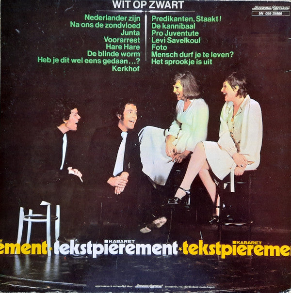 Kabaret Tekstpierement* : Wit Op Zwart (LP, Album, RE)