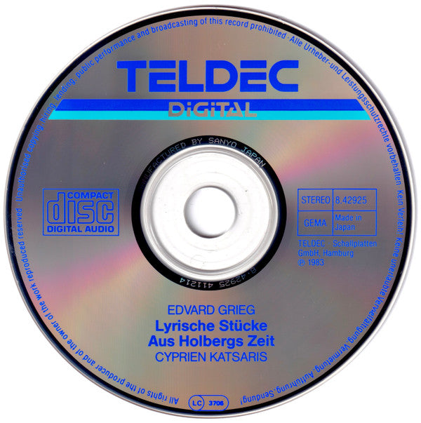 Edvard Grieg : Cyprien Katsaris : Morgenstimmung / Lyrische Stücke / Holberg-Suite (CD, Album)