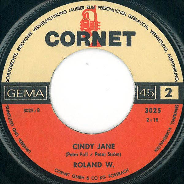 Roland W. : Monja (7", Single, Mono, 1st)