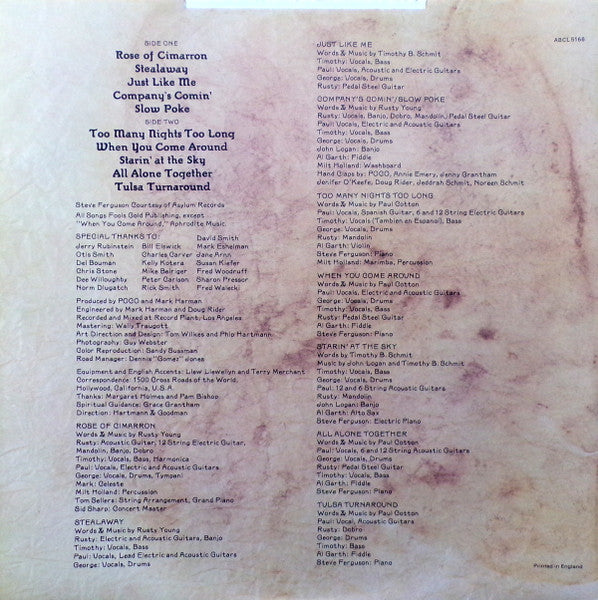 Poco (3) : Rose Of Cimarron (LP, Album)