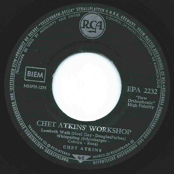 Chet Atkins : Chet Atkins' Workshop (7", EP)