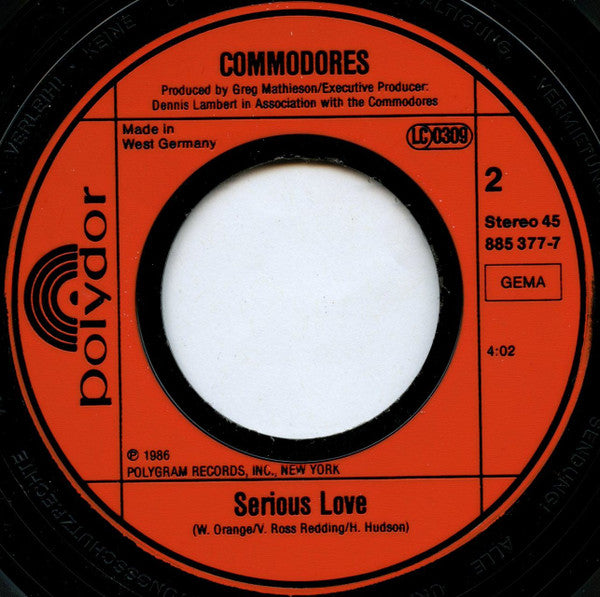 Commodores : Goin' To The Bank (7", Single)