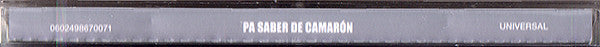 El Camarón De La Isla : Pa Saber De Camarón (Alma Y Corazón Flamencos) (CD, Comp, RM)