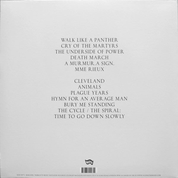 Algiers (2) : The Underside Of Power (LP, Album)