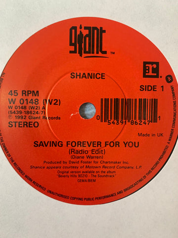 Shanice : Saving Forever For You (7", Single, Fol)