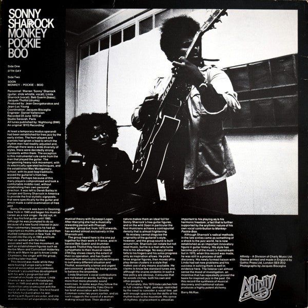 Sonny Sharrock : Monkey Pockie Boo (LP, Album, RE)