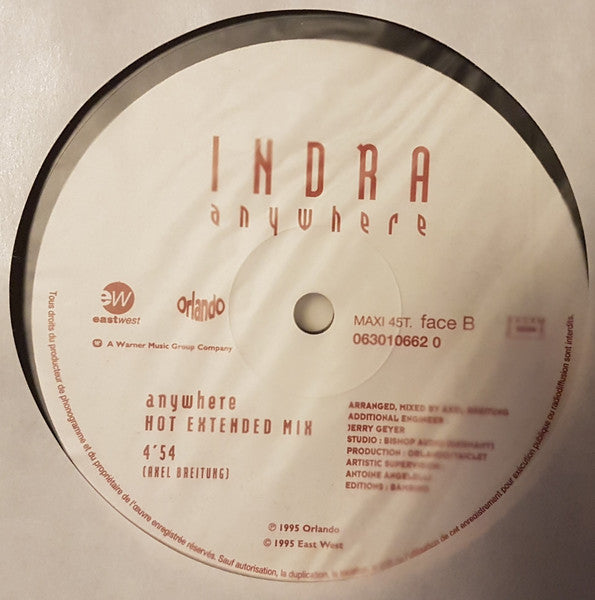 Indra : Anywhere (12", Maxi)