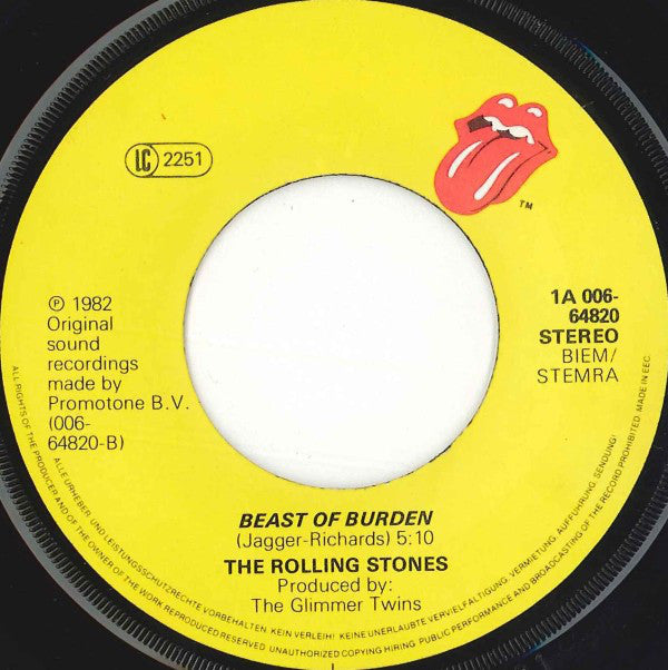 The Rolling Stones : Going To A Go Go (Live) (7", Single)